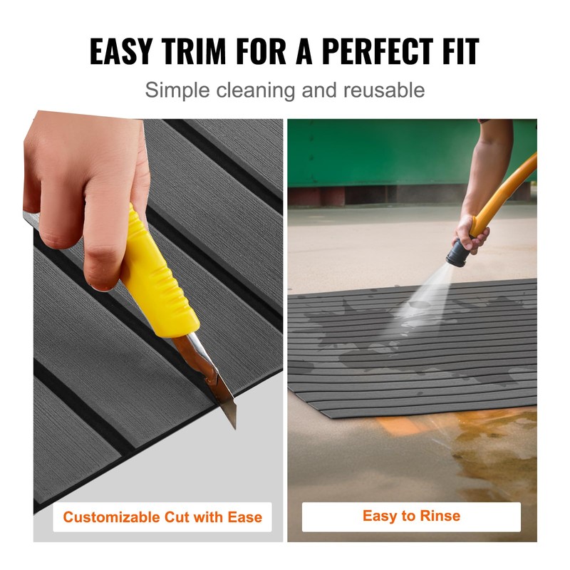 VEVOR Boat Flooring, EVA Foam Boat Decking 94.5" x 17.7",