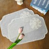 Artbloss Macrame Placemats Farmhouse Rustic Lace Doily Crochet Handmade Cotton
