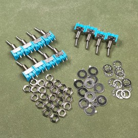 Gebildet 12pcs SPST Mini Toggle Switch, 2-Terminal 2-Position, Miniature ON/Off Switch, 6A/125VAC, 3A/250VAC, for DIY Car Dash Dashboard Electronic Equipment