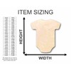 Unfinished Wood Onesie Shape Baby Craft up to 46" DIY