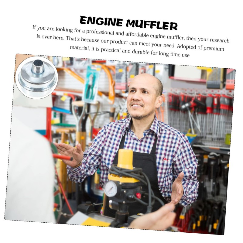 FUNOMOCYA Lawn Equipment Muffler Generator Muffler 1/2 Thread Small Engine