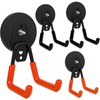 Xiuouix 4 Pack Heavy Duty Magnetic Garage Hooks,No Drill Installation