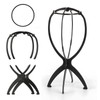 Superhairpieces Wig Stand Portable Wig Stand for Wigs Toupee Hats (Black) Pack of 1
