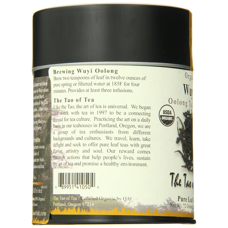 The Tao of Tea, Wuyi Oolong Tea, Loose Leaf, 2.5