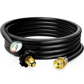 CALPOSE F273704 Propane Heater Hose, 12FT Propane Hose with POL Fitting for Mr.Heater Buddy Portable Buddy, Big Buddy Heaters, Blackstone Griddle, Coleman Camping Stove and More 1lb Appliances