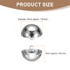 HARFINGTON 5pcs Half-Domed Metal Sewing Buttons, 23mm / 7/8" Half