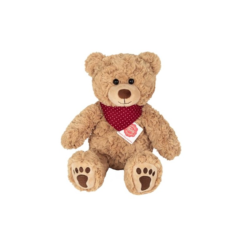Teddy Hermann 91327 Teddy Curtis mit Halstuch 30 cm, Kuscheltier,