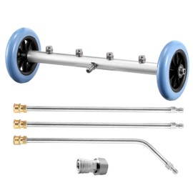 RIDGE WASHER 16 Inch Undercarriage Car Washer, Pressure Washer Under Car Cleaner with 3 Pcs Extension Wand, 4000 PSI