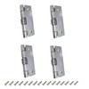 4 Pieces Spring Door Hinge 304 Stainless Steel Self Closing