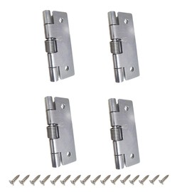 4 Pieces Spring Door Hinge 304 Stainless Steel Self Closing Corner Spring Drawer Door Hinges Automatic Close Spring Hinges