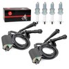 Ignition Coil Pack & Spark Plug + Cap For Honda