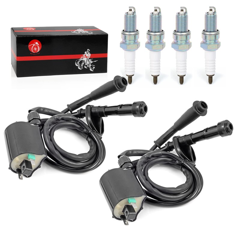 Ignition Coil Pack & Spark Plug + Cap For Honda