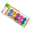 FQ30810 Strong Round Transparent Learning Assorted Colors Magnetic Numbers 0-9