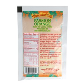 Hawaiian Sun Powder Drink Mix, Passion Orange, 4.44-Ounce