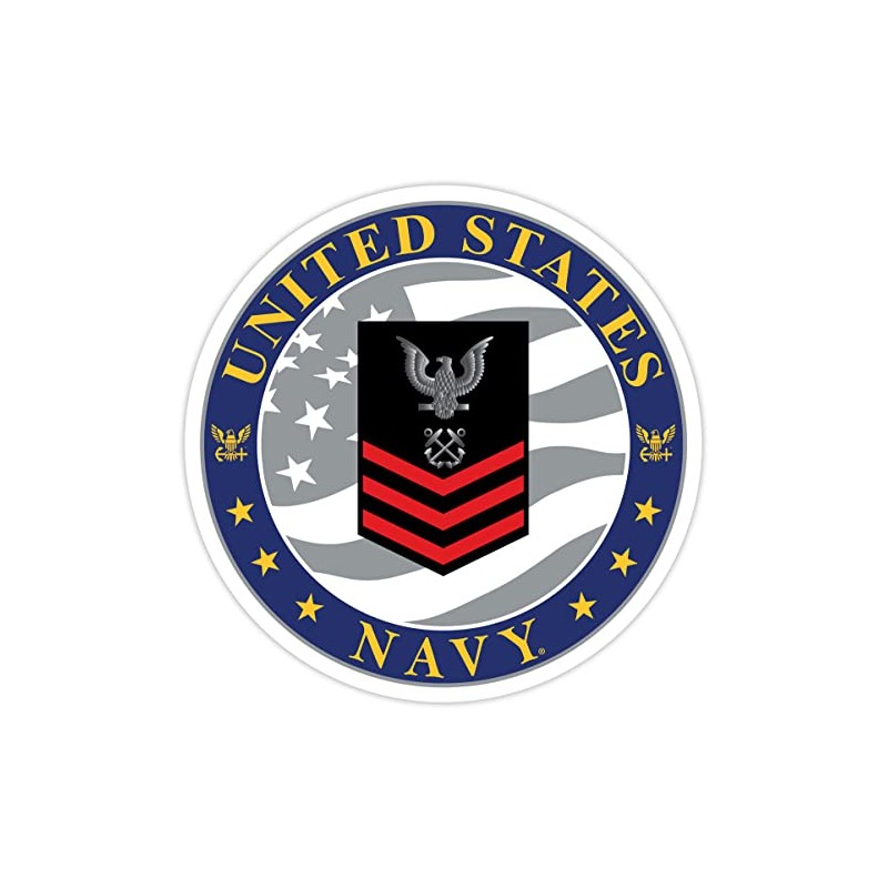 7.62 Design E-6 Petty Officer First Class 3.5" U.S. Navy