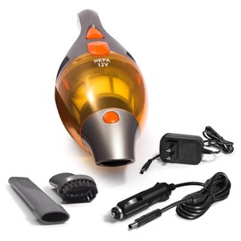 Kensun Cordless Car Vacuum Cleaner AC/DC for Home & Car Cleaning (110V & 12V) Portable Hand Held 100W High Power