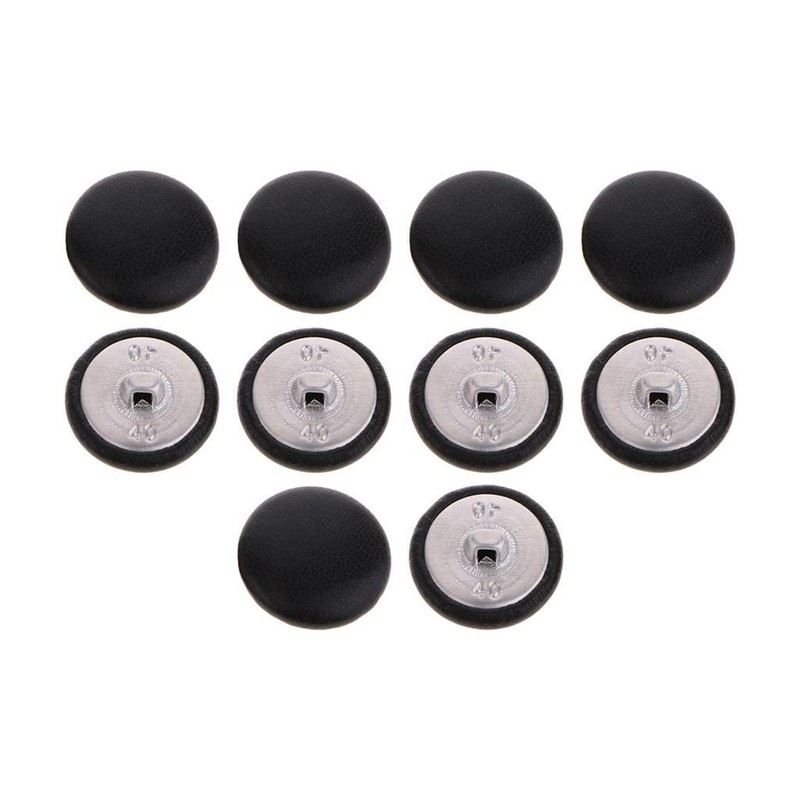 zalati Artificial Leather Covered Buttons for Crafts 10x 2.5cm Made