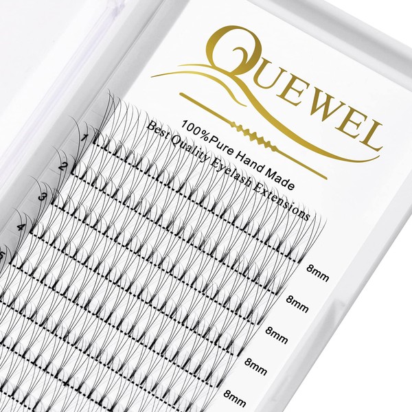 QUEWEL QUEWEL Volume Lash Extensions 3D 0.10mm C Curl 8mm
