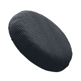 BESPORTBLE Round Stool Cover Stretch Chair Cover Stool Cover Washable Chair Cover Stretch Protective Cover Chair Seat Cover for Bar Stools Bistro Stool Protector Rotating Stool Protective Cover Grey