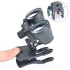 EUSTOMA Clip-on Magnifier Mini Binocular Magnifier for Glasses/Goggles Lightweight Plastic