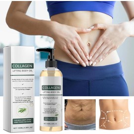 Aceite Corporal Lifting Con Colágeno Para Reafirmar Y Estirar La Piel - Hidratante Antiarrugas Para Piel Flácida Y Con Estrías - Aceite Hidratante Para Cuello, Escote Y Muslos - 100 Ml