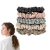 5 Stück Scrunchies Haargummi, Seide Haarringe Satin Haargummi Klein, Silk