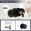 STARPY Black Door Knobs Interior with Turn Lock for Privacy