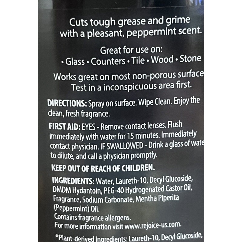 Rejoice All Purpose Cleaner & Multi Surface Wipe Peppermint Sage