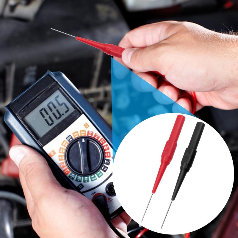 Lekgavd 4pcs Test Probe Pins, 0.7 mm Stainless Steel Insulation