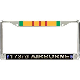 MilitaryBest 173rd Airborne Brigade Vietnam Veteran License Plate Frame