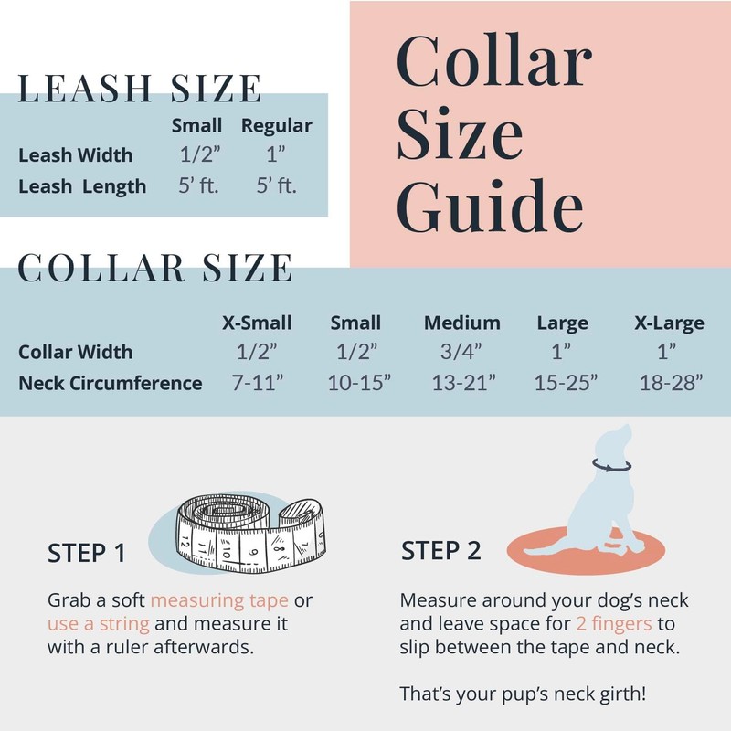 Lucky Love Dog - Adjustable Collar and Leash Set with