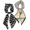 LEBOOBELL Womens 2 Packs Ribbons For Hair Handbag Scarf Headwraps