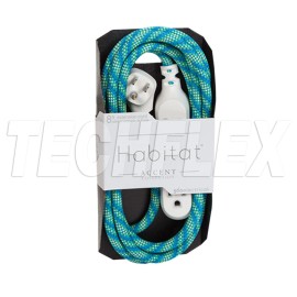 360417-ST    360 Electrical - 8ft Braided Extension Cord, Mint Julep