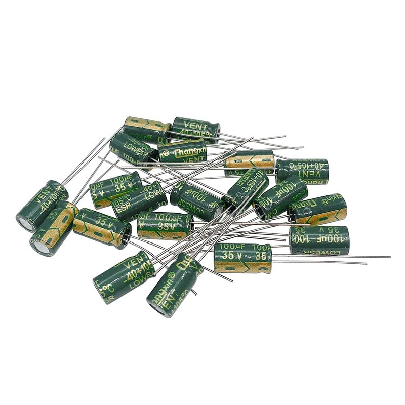 PENGLIN 20pcs Electrolytic Capacitors Aluminum Electrolytic Capacitors 35V 100UF 105℃