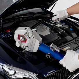 BANCHEE Hydraulic Hose Crimper AC Crimping Tool for Barbed and Beaded Hose Fittings, Air Conditioning Repaire Ac Hose Crimper with 7 Die Set（ BC-71500）