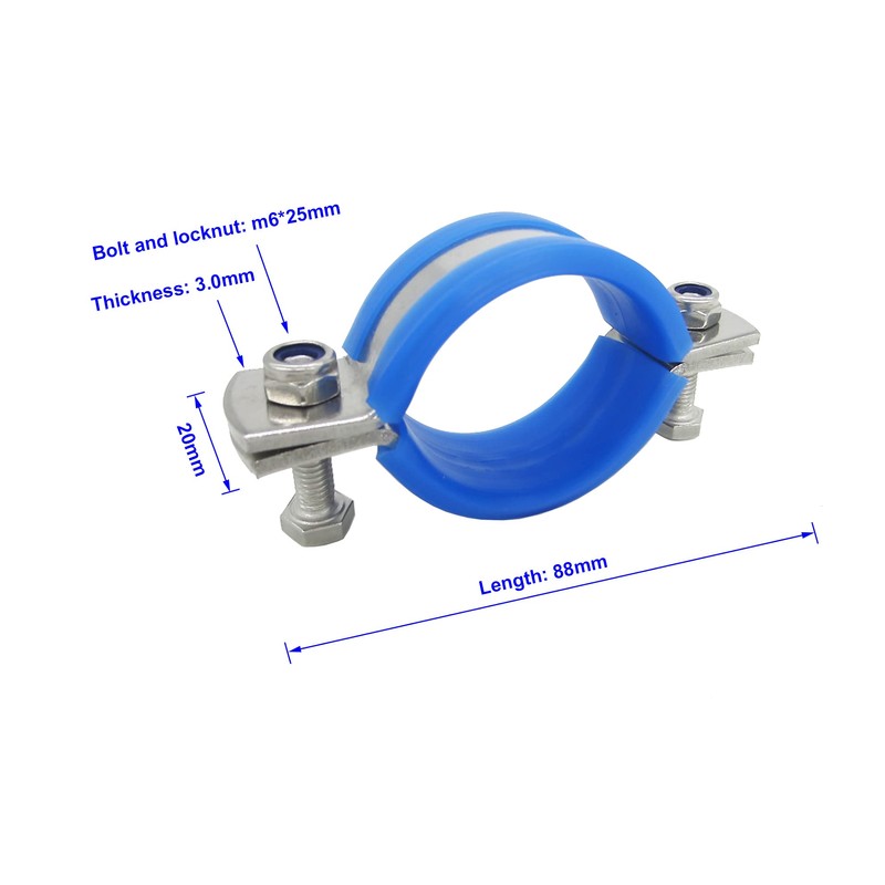 Stainless Steel Heavy Duty Flat Band Pipe Hose Clamp with