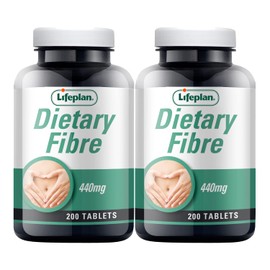 Lifeplan Lifeplan Dietary Fibre 440mg 2 x 200 Tablets