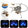 TOMSHOO 5800W Foldable Camping Gas Stove 3 Burners Piezo Ignition