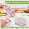 3pcs Caja para aperitivos de acero inoxidable, recipientes aperitivos de