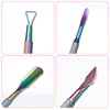 Nail Cuticle Pusher - Stainless Triangle Gel Nail Polish Remover