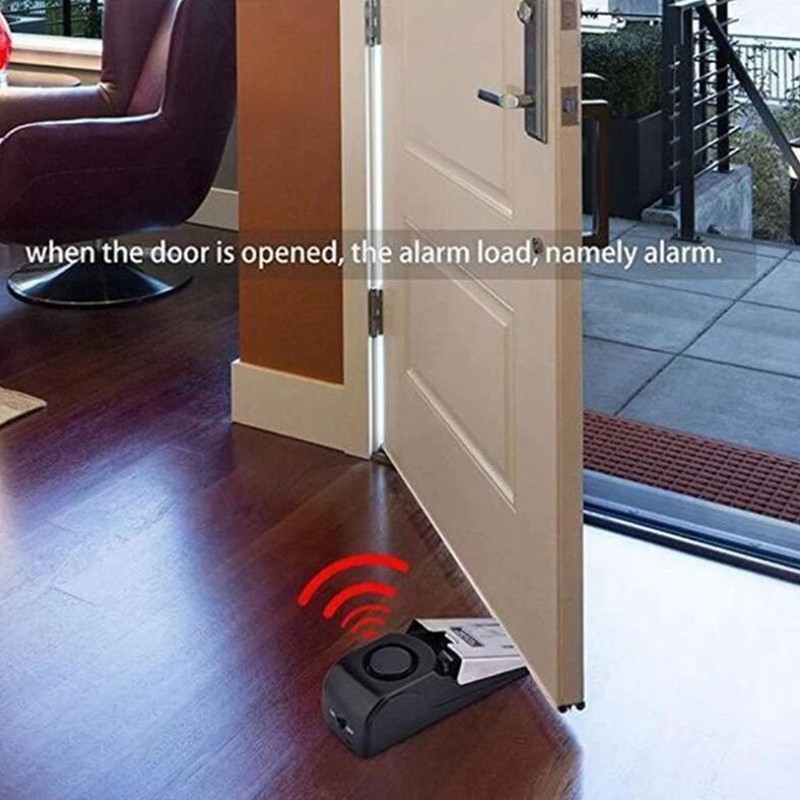 Door Stop Security Alarm Anti Theft 120db 3 Levels Sensitivity