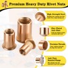 MAPVOLUT 405-Piece Metric Rivet Nut Assortment Kit | M3-M12 UNC
