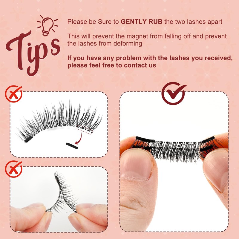 Higu clace Magnetic Eyelashes, Magnetic Eyelashes Without Eyeliner, Magnetic Eyelashes