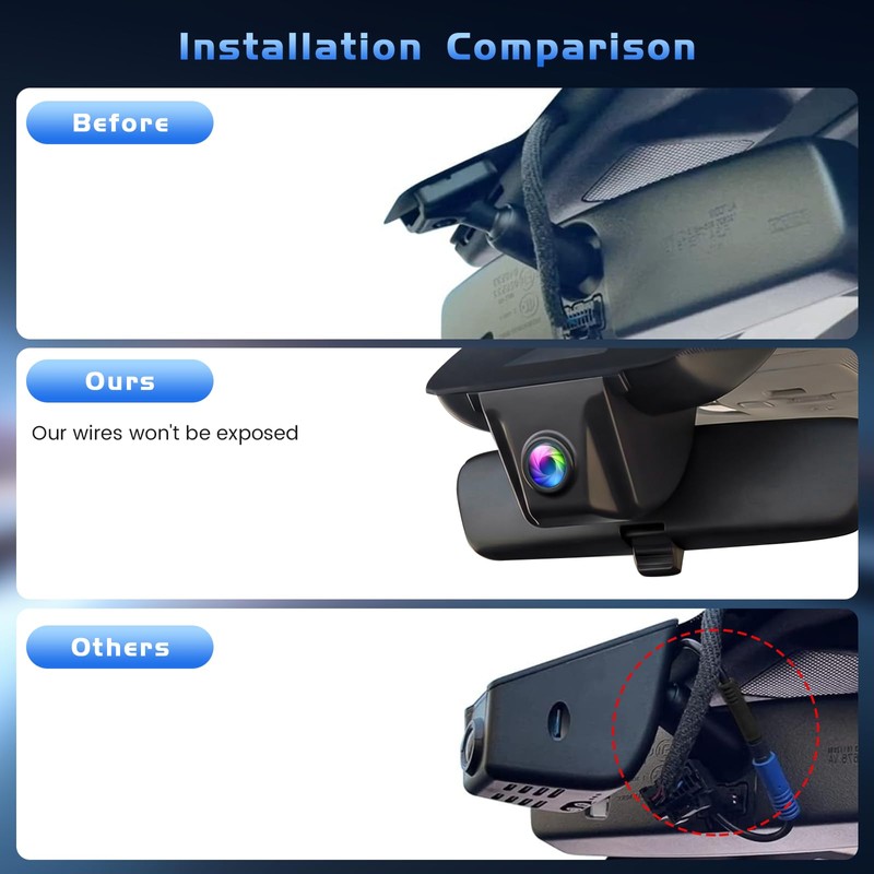 4K Dash Cam Custom fit for Toyota Camry & Camry