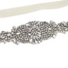 Rhinestone Wedding Dress Belt Elegant Waistbelt Clothes Accessories for Bride