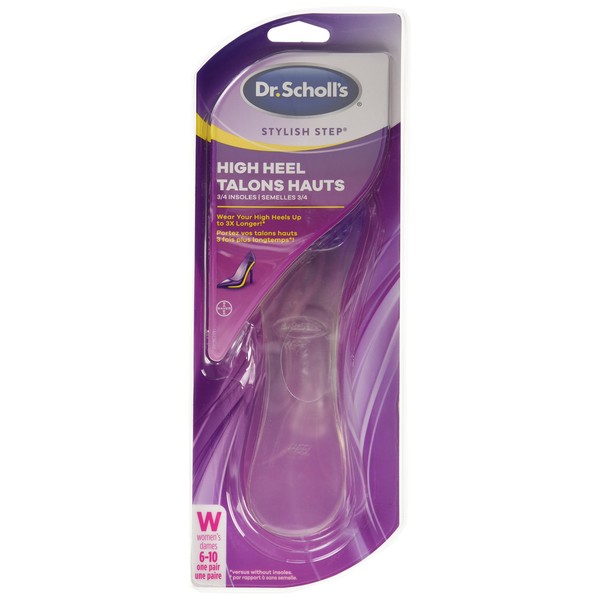 Dr. Scholl's HIGH HEEL RELIEF Insoles. Clinically Proven to Prevent Pain in High Heels with Ultra-Soft Gel Arch that Shifts Pressure Off the Ball of Foot for All-Day Comfort (for Women's 6-10)