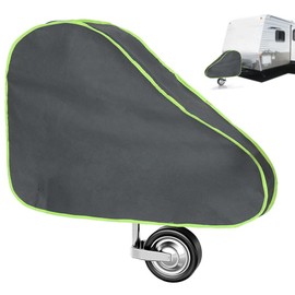 OrangeClub Drawbar Cover for Caravan, Universal Tow Bar Protective Cover, Towing Hitch Cover with Reflective Band, Caravan Accessories (Grey)