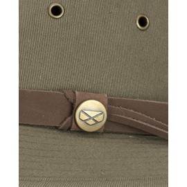 Hoggs of Fife Panmure Canvas Foldable Hat X-Large KhakiX-LargeKhaki Hats (52365) Men's