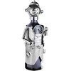 BRUBAKER Weinflaschenhalter Tennisspieler Metall Skulptur mit Geschenkkarte