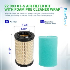 BlueStars 22 883 01-S1 Air Filter - Compatible with Cub Cadet XT1 LT42 Enduro Kohler 5400 Series Maintenance Kit KS530 KS540 KS590 KS595 17-19.5hp Engine Oil Change Kit - Replaces 2208301S 2208301